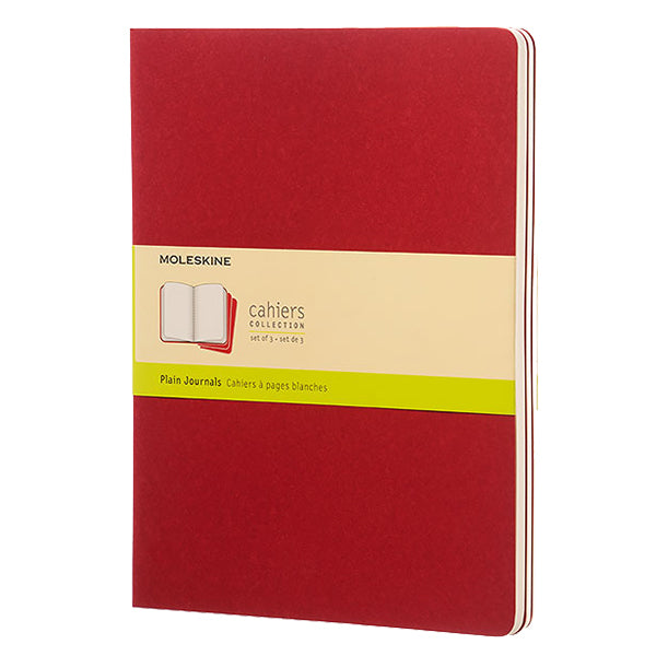 Moleskine Cahier Extra Large Journal 190x250 Cranberry Red