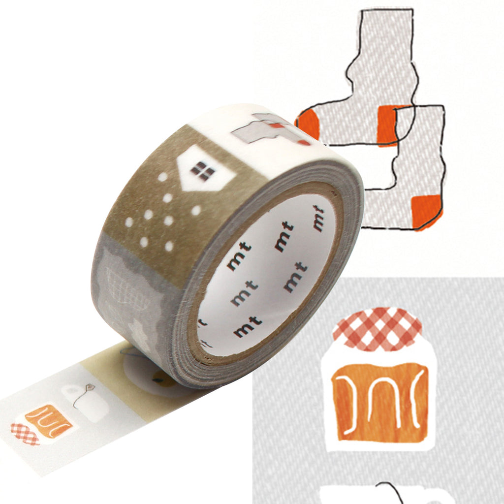 mt Washi Masking Tape - 18mm x 7m - Autumn and Winter Motif by mt at Cult Pens