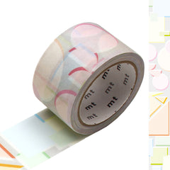 MT Washi Masking Tape - 25mm x 7M - Dotted Line Black