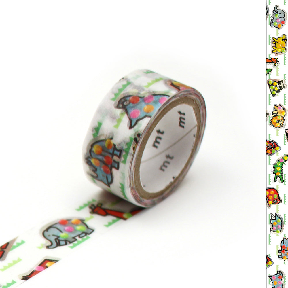 mt Washi Masking Tape - Animal Land Choco