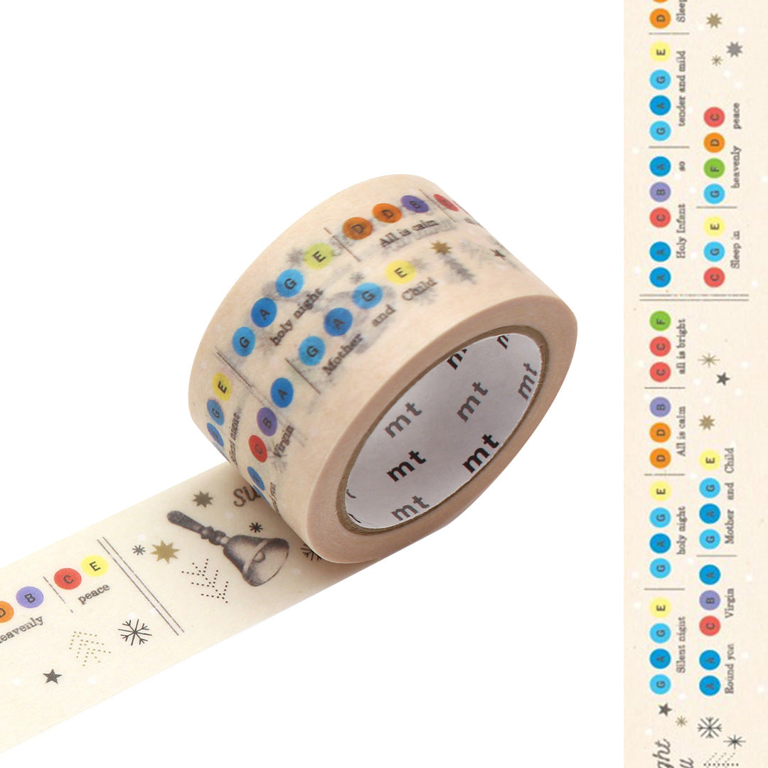 mt Washi Masking Tape - 24mm x 7m - 2023 Christmas - Hand Bell