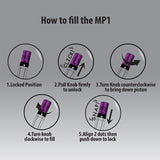 Monteverde MP1 Piston Filling Fountain Pen Bright Blue