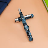 Conklin Mark Twain Crescent Filler Fountain Pen Blue Array