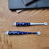 HIZEN5 Saga Collective Japanese Ceramic Glass Dip Pen Ureshino Polka Dots Full