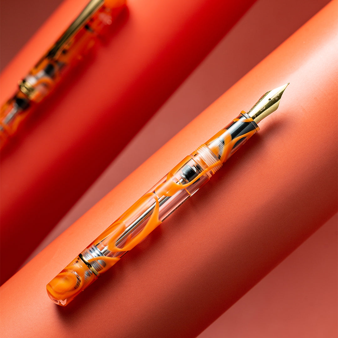 Nahvalur Original Plus Fountain Pen Garibaldi Orange