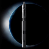 Nahvalur Eclipse Retractable Fountain Pen Pure Silver