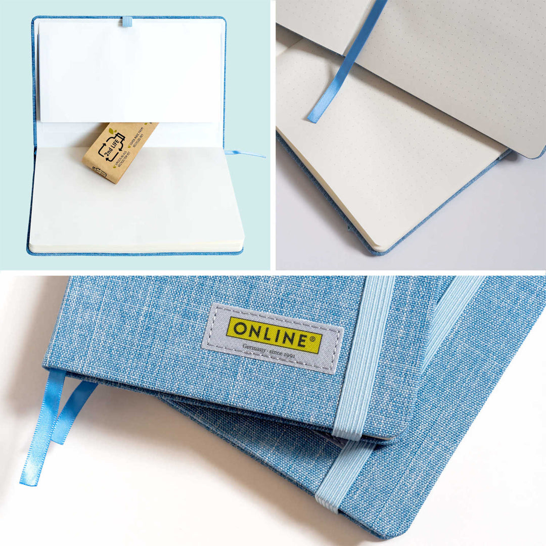 ONLINE 2nd Life Notebook A5 Blue Dotted