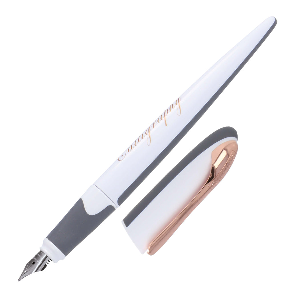 ONLINE Air Calligraphy fountain pen White Rose