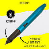 ONLINE Switch Plus Rollerball Pen with Stylus Tip Petrol
