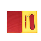 ONLINE Eleganza Notebook Ballpoint and Case Writing Set Red