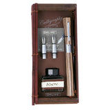 ONLINE Newood Calligraphy Fountain Pen Gift Set Nautral Wawa Wood