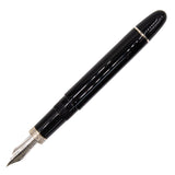 Omas Ogiva Nera Silver Trim Fountain Pen 14k Nib
