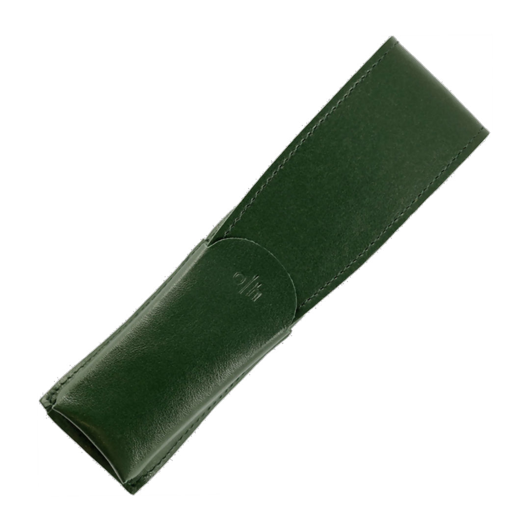 Otto Hutt Leather Pen Case for Two Pens Green