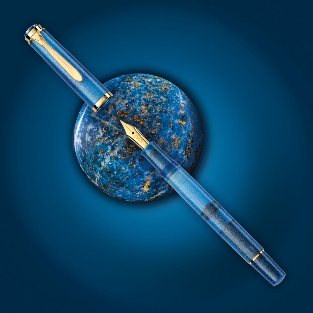 Pelikan Classic M200 Fountain Pen Gift Set Golden Lapis