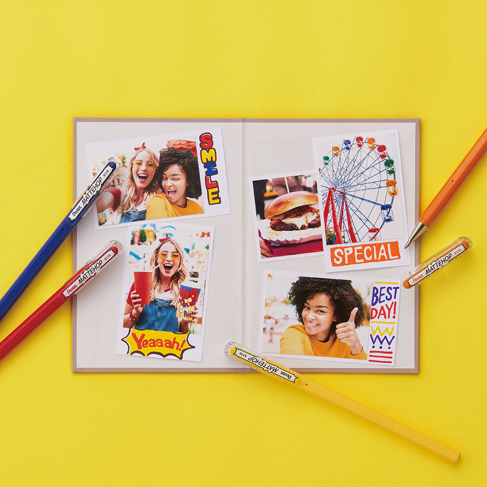 Pentel Mattehop Gel Pen Complete Set of 14