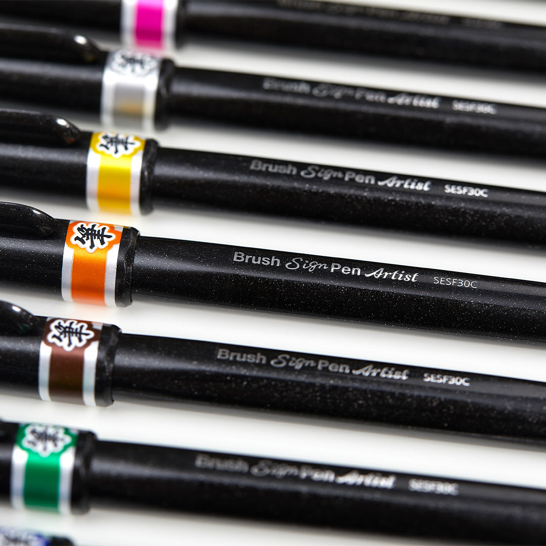 Pentel Touch Brush Sign Pen Artist