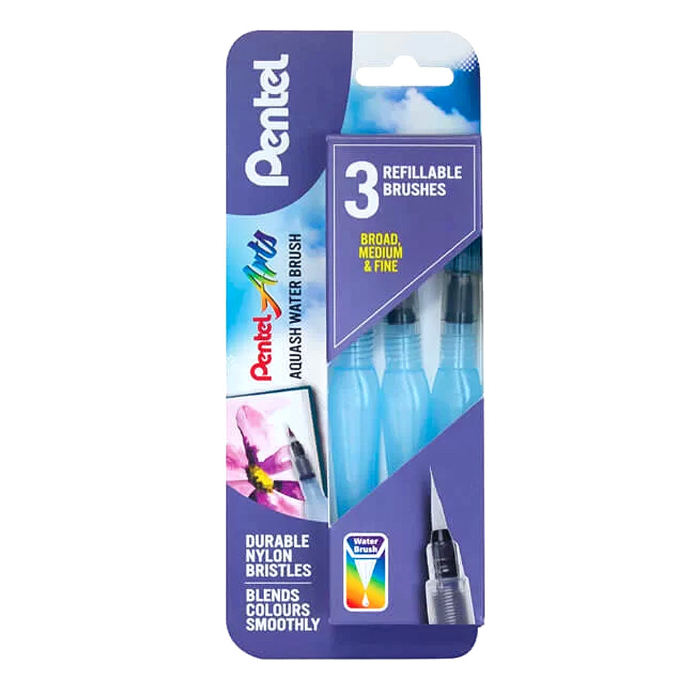 Pentel Aquash Waterbrush Set of 3