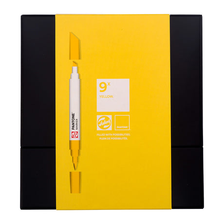 Talens Pantone Water Based Marker Set Of 9 Yellow
