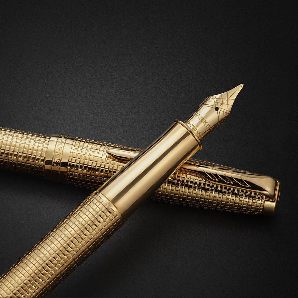 Parker Sonnet Fountain Pen Cisele Gold 18kt Nib