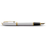 Parker Meridian Fountain Pen Chrome Lacquer with Gold Trim
