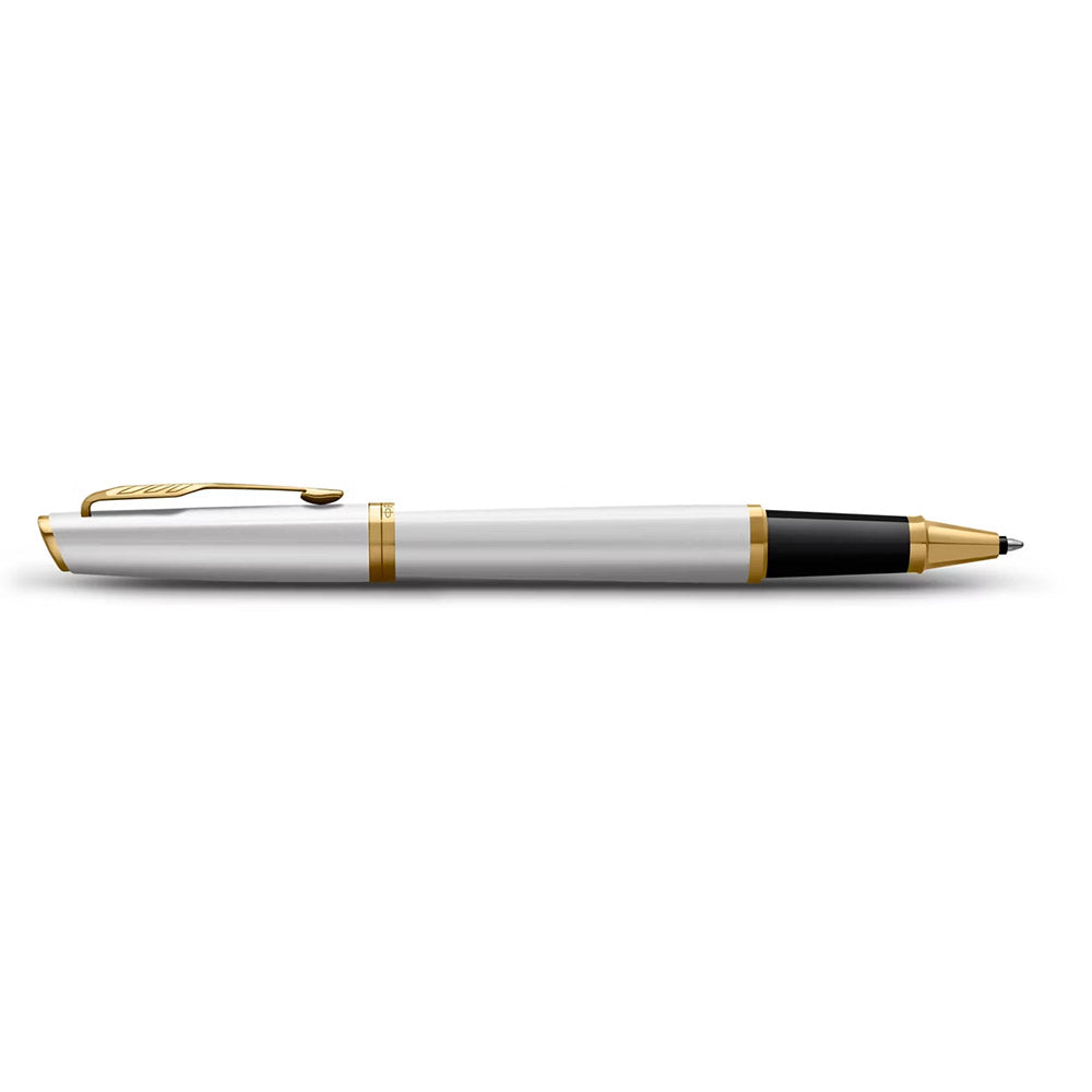 Parker Meridian Rollerball Pen Chrome Lacquer with Gold Trim