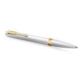 Parker Meridian Ballpoint Pen Chrome Lacquer with Gold Trim
