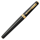 Parker Meridian Rollerball Pen Black Lacquer with Gold Trim