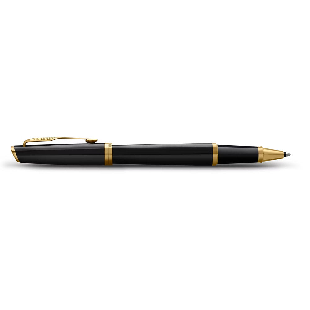 Parker Meridian Rollerball Pen Black Lacquer with Gold Trim