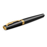 Parker Meridian Rollerball Pen Black Lacquer with Gold Trim