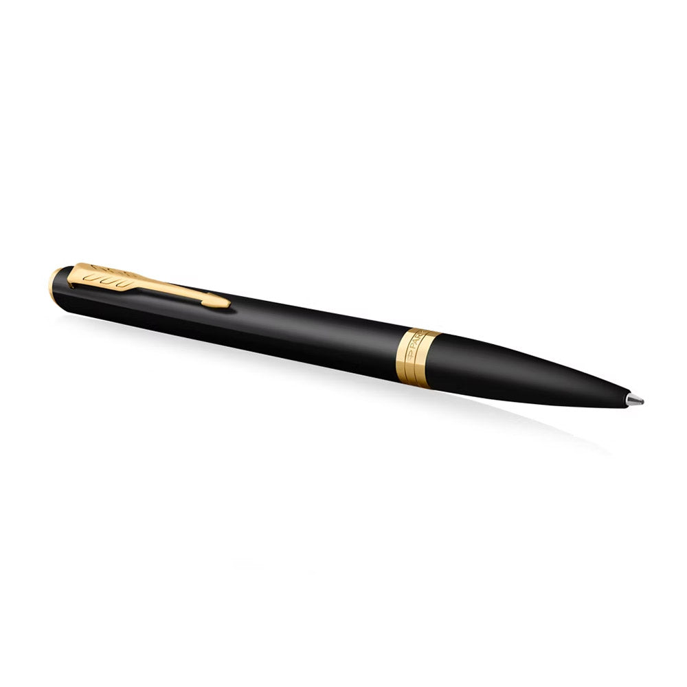 Parker Meridian Ballpoint Pen Black Lacquer with Gold Trim