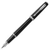 Parker Meridian Fountain Pen Black Lacquer with Chrome Trim