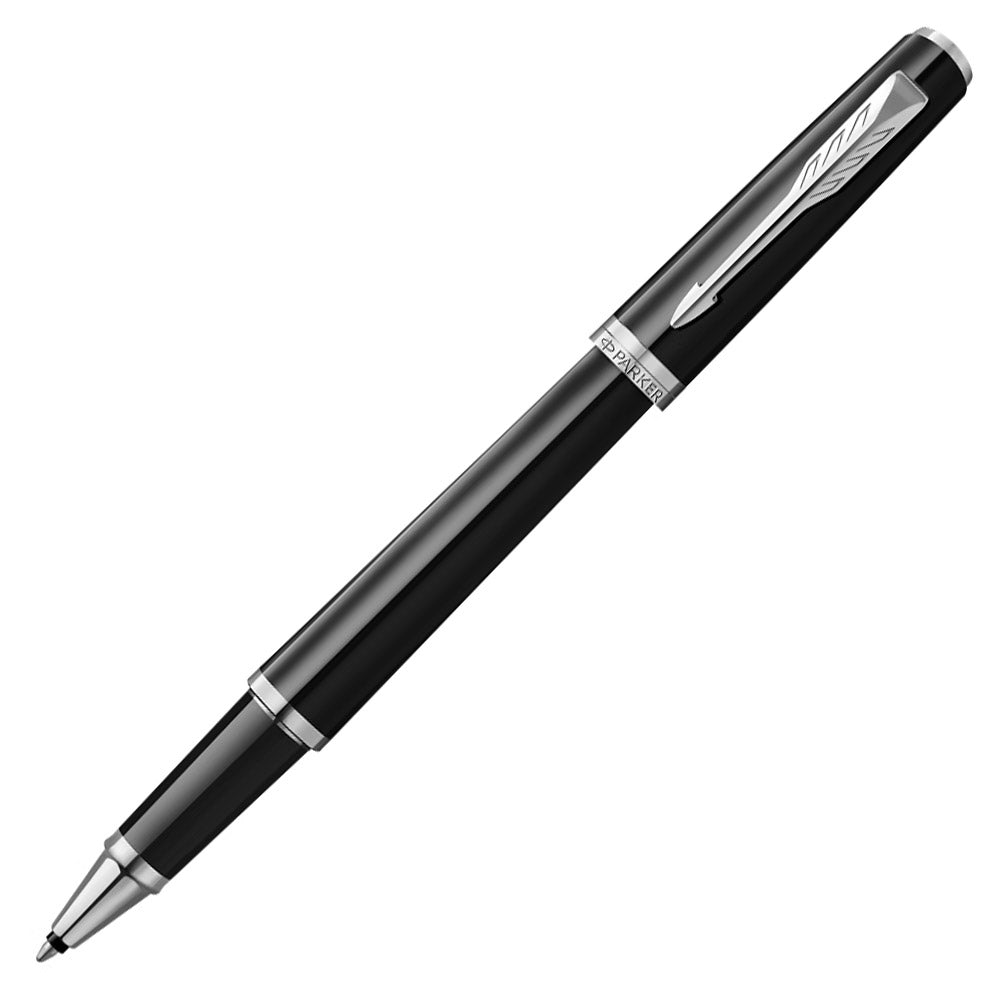 Parker Meridian Rollerball Pen Black Lacquer with Chrome Trim