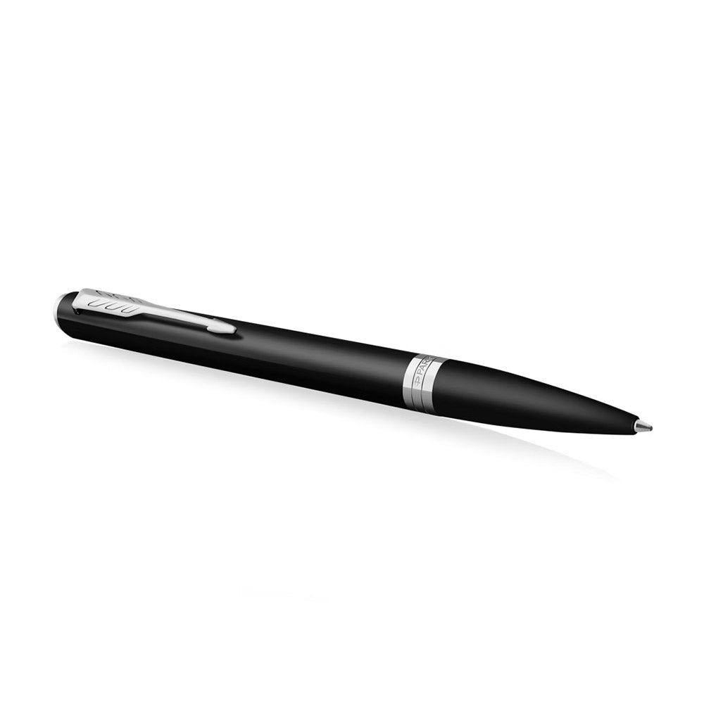 Parker Meridian Ballpoint Pen Black Lacquer with Chrome Trim