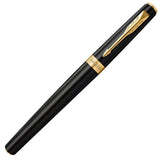 Parker Meridian Fountain Pen Matte Black Lacquer with Gold Trim