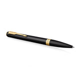 Parker Meridian Ballpoint Pen Matte Black Lacquer with Gold Trim