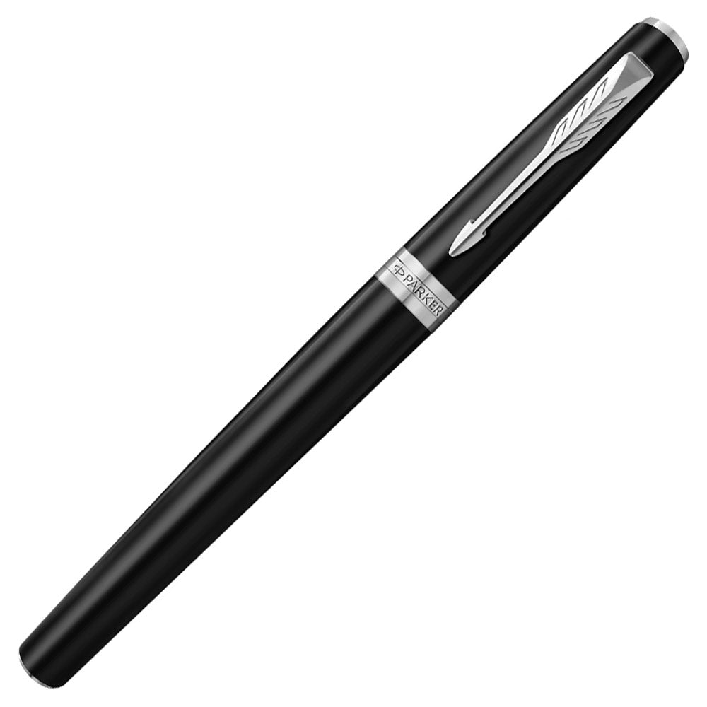 Parker Meridian Fountain Pen Matte Black Lacquer with Chrome Trim