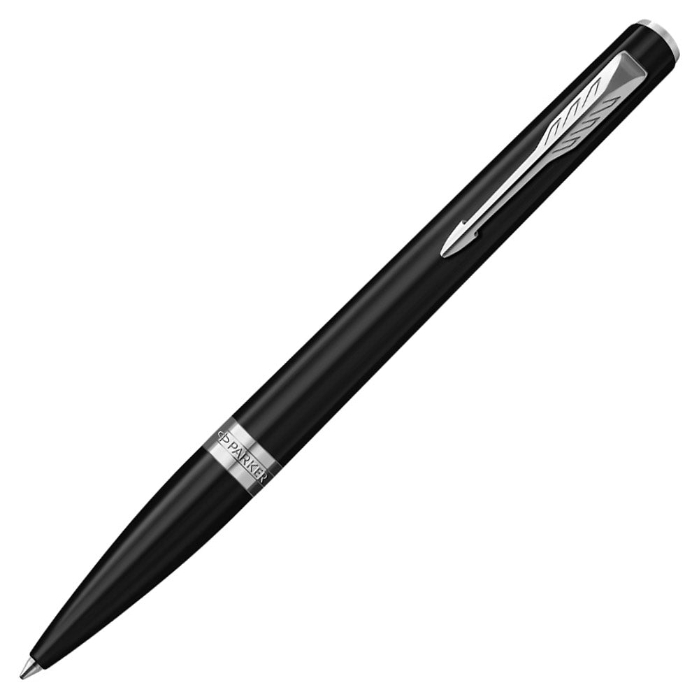 Parker Meridian Ballpoint Pen Matte Black Lacquer with Chrome Trim