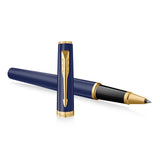 Parker Meridian Rollerball Pen Blue Lacquer with Gold Trim