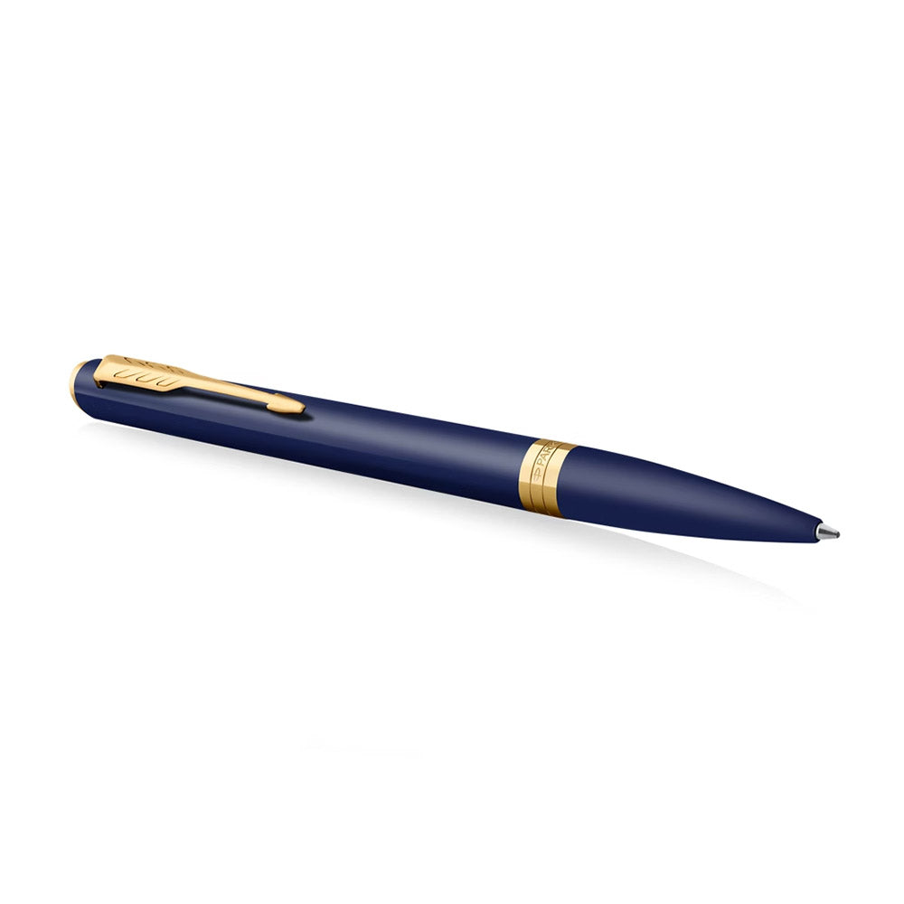 Parker Meridian Ballpoint Pen Blue Lacquer with Gold Trim