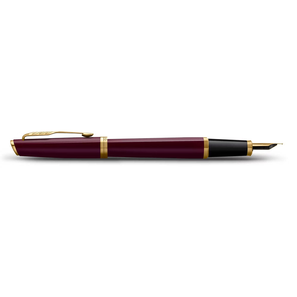 Parker Meridian Fountain Pen Red Lacquer with Gold Trim