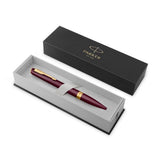 Parker Meridian Ballpoint Pen Red Lacquer with Gold Trim