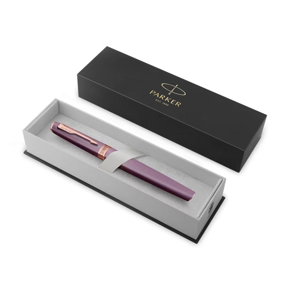 Parker Meridian Fountain Pen Purple Lacquer with Rose Gold Trim