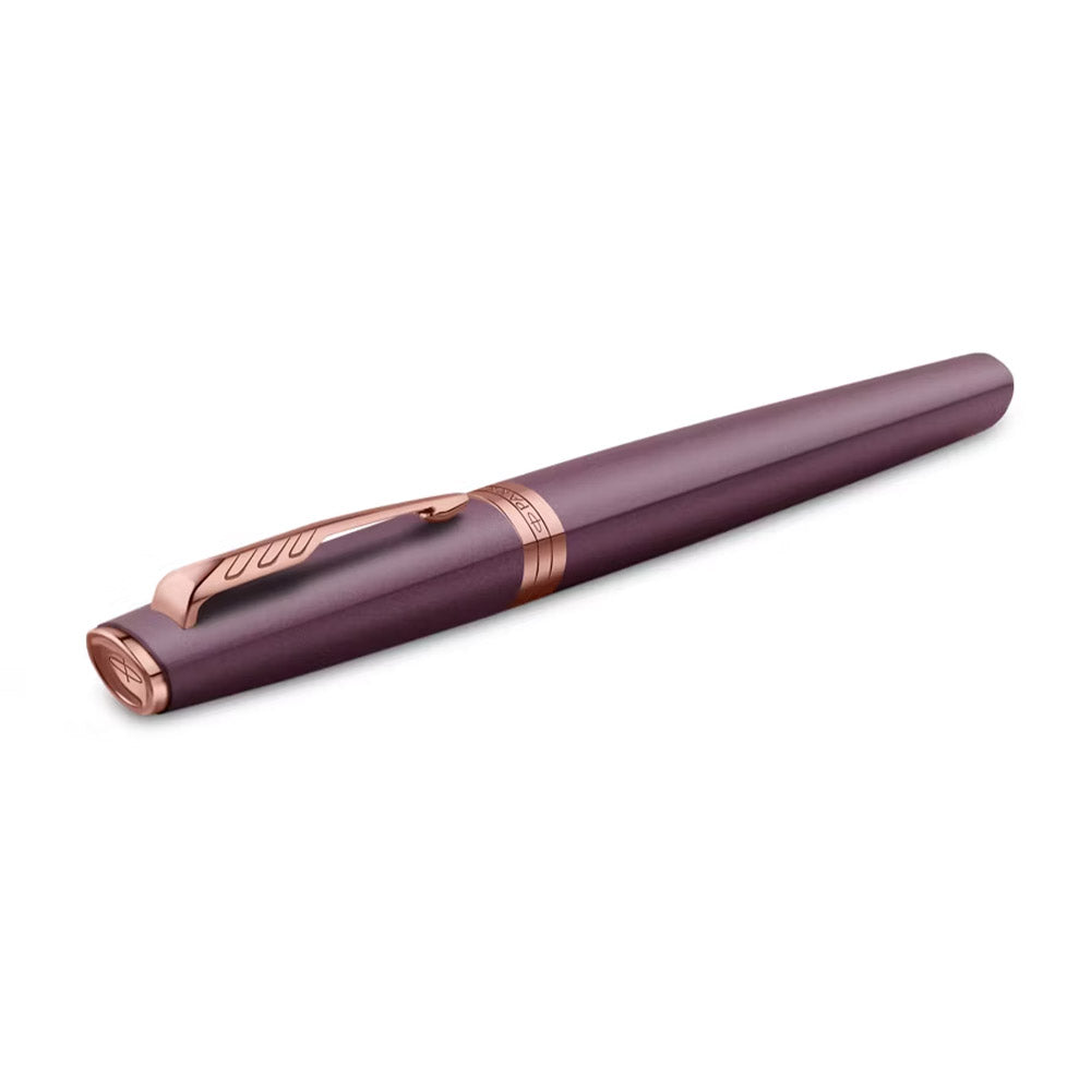 Parker Meridian Fountain Pen Purple Lacquer with Rose Gold Trim