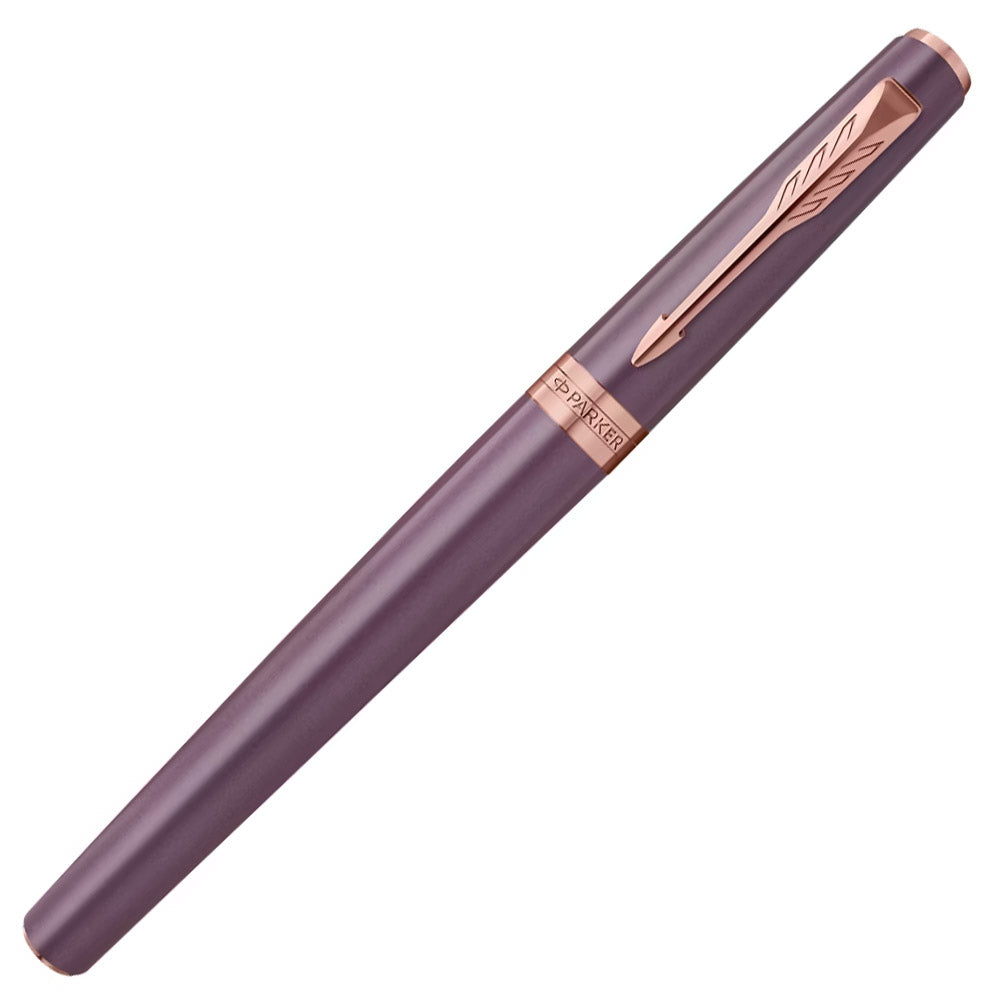 Parker Meridian Rollerball Pen Purple Lacquer with Rose Gold Trim