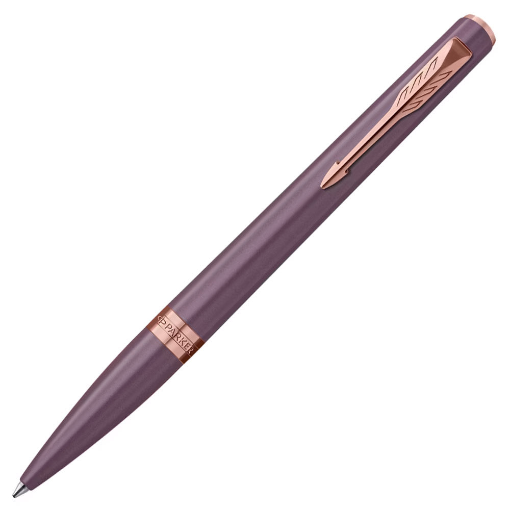 Parker Meridian Ballpoint Pen Purple Lacquer with Rose Gold Trim