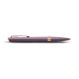 Parker Meridian Ballpoint Pen Purple Lacquer with Rose Gold Trim
