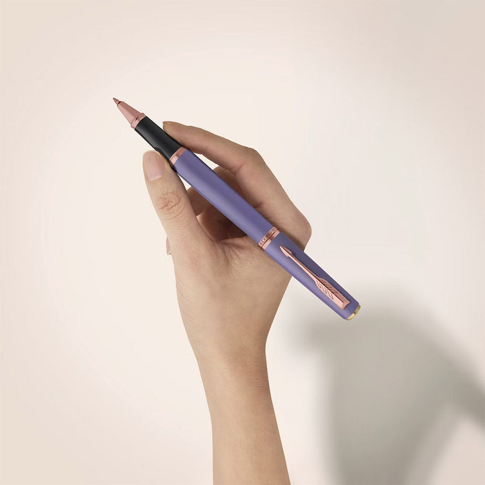 Parker Meridian Rollerball Pen Lilac Lacquer with Rose Gold Trim