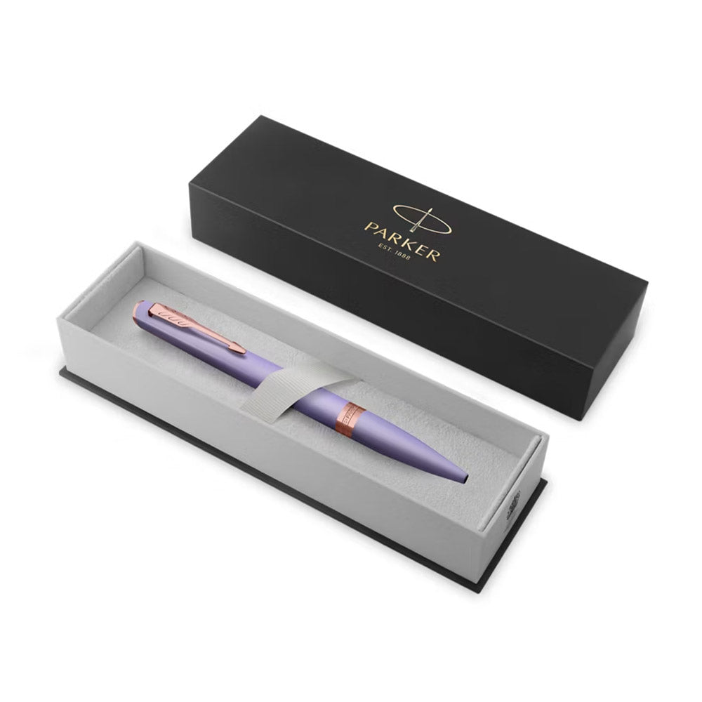 Parker Meridian Ballpoint Pen Lilac Lacquer with Rose Gold Trim