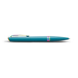 Parker Meridian Ballpoint Pen Teal Lacquer with Rainbow Trim