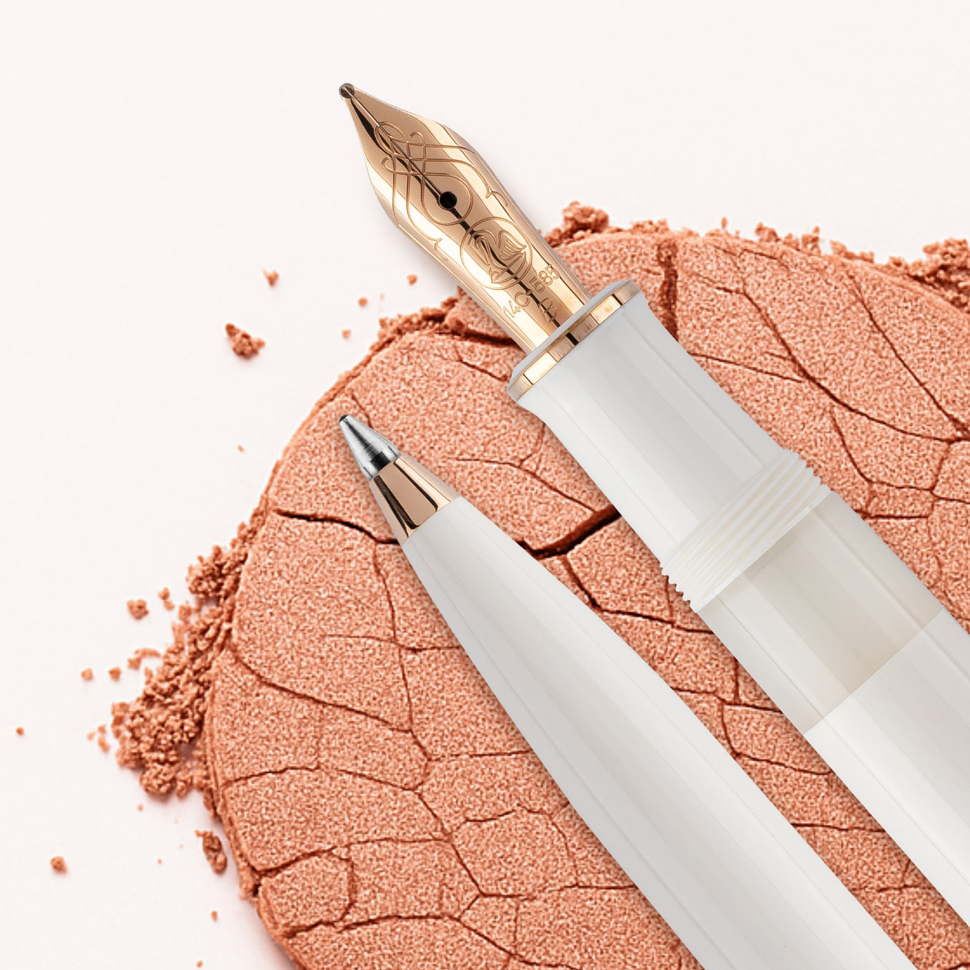 Pelikan Souveran M600 Special Edition Ballpoint Pen White Rose Gold